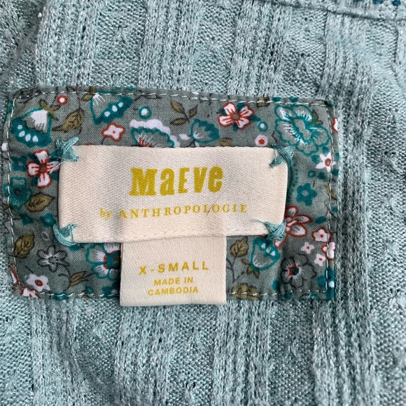 Anthropologie Maeve Rafela Hacci Surplice Top - Picture 4 of 7